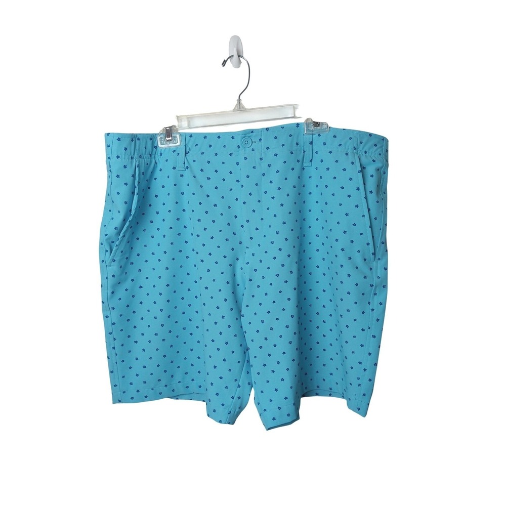 Under Armour Mens Golf Shorts Size 40 Turquoise Blue Navy Micro Floral Print